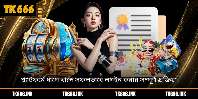 প্ল্যাটফর্মে ধাপে ধাপে সফলভাবে লগইন করার সম্পূর্ণ প্রক্রিয়া।