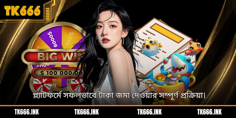 প্ল্যাটফর্মে সফলভাবে টাকা জমা দেওয়ার সম্পূর্ণ প্রক্রিয়া।
