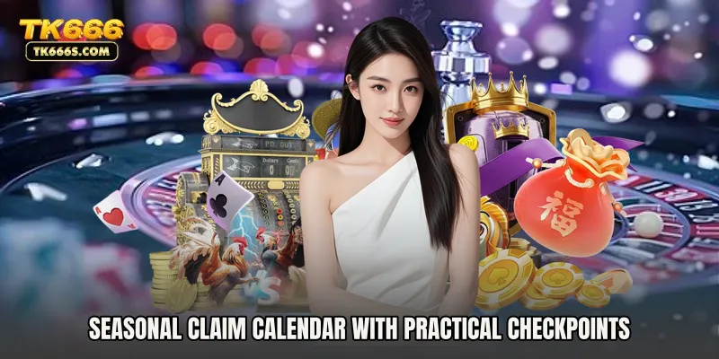 Seasonal claim calendar with practical checkpoints